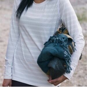 Zyia Active Chill Perforated Long Sleeve Top xl White